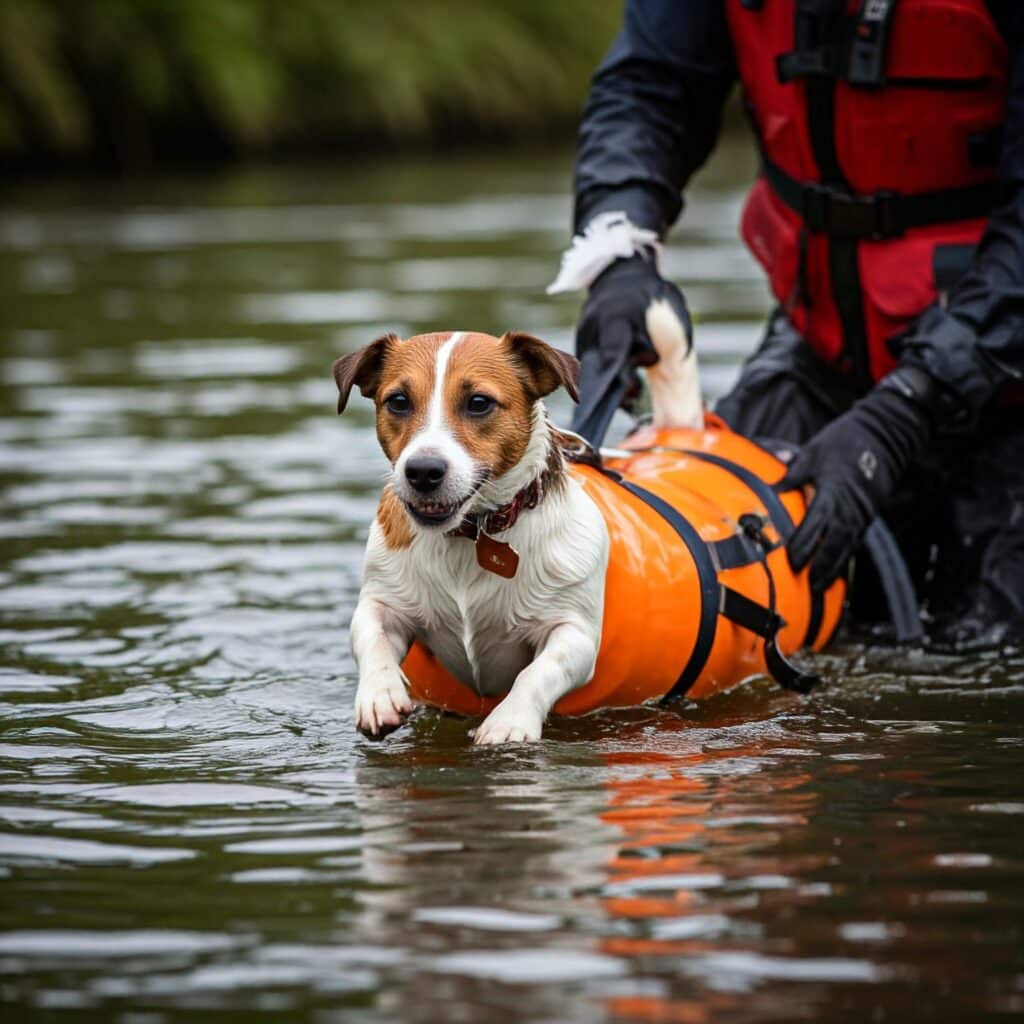 Rescue a dog
Helping a dog