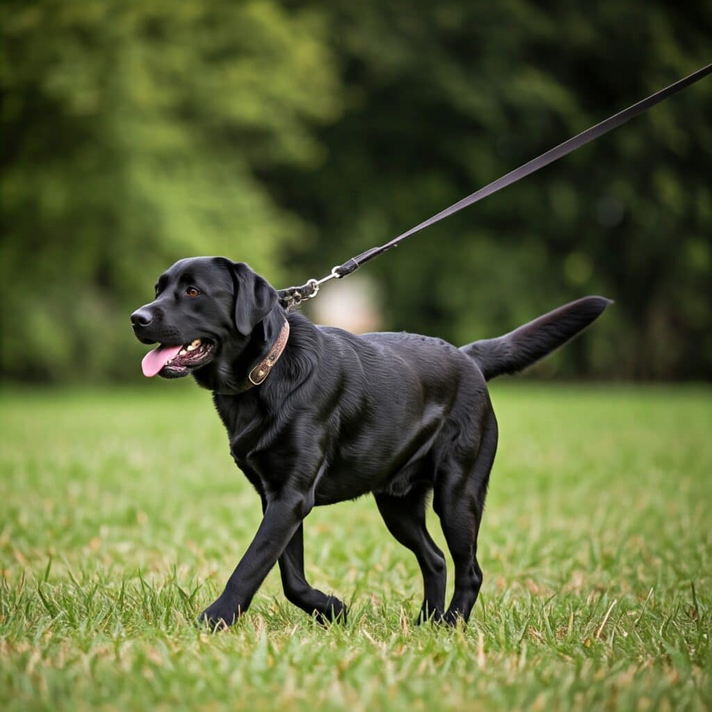 Dog on a Leash