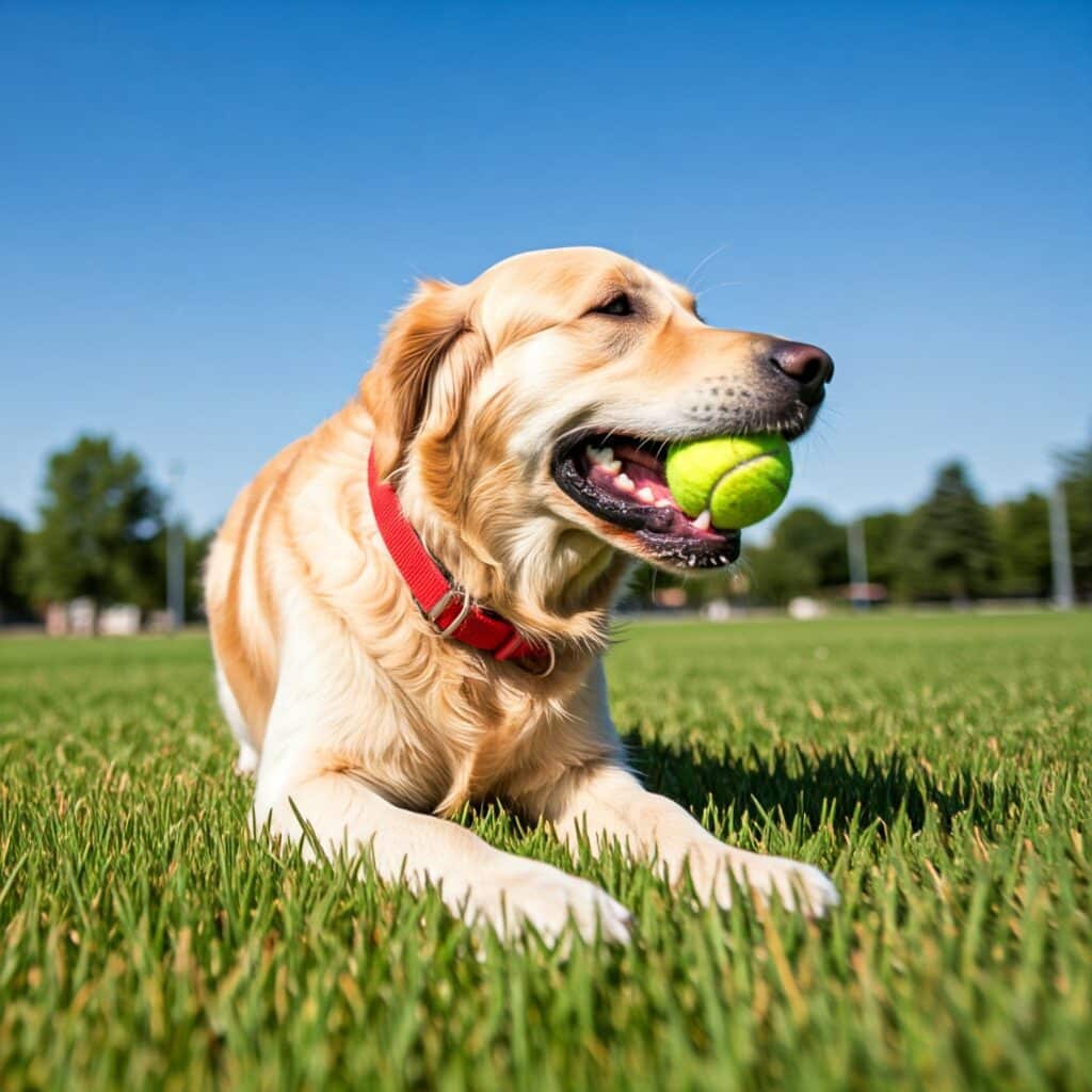 dog playing