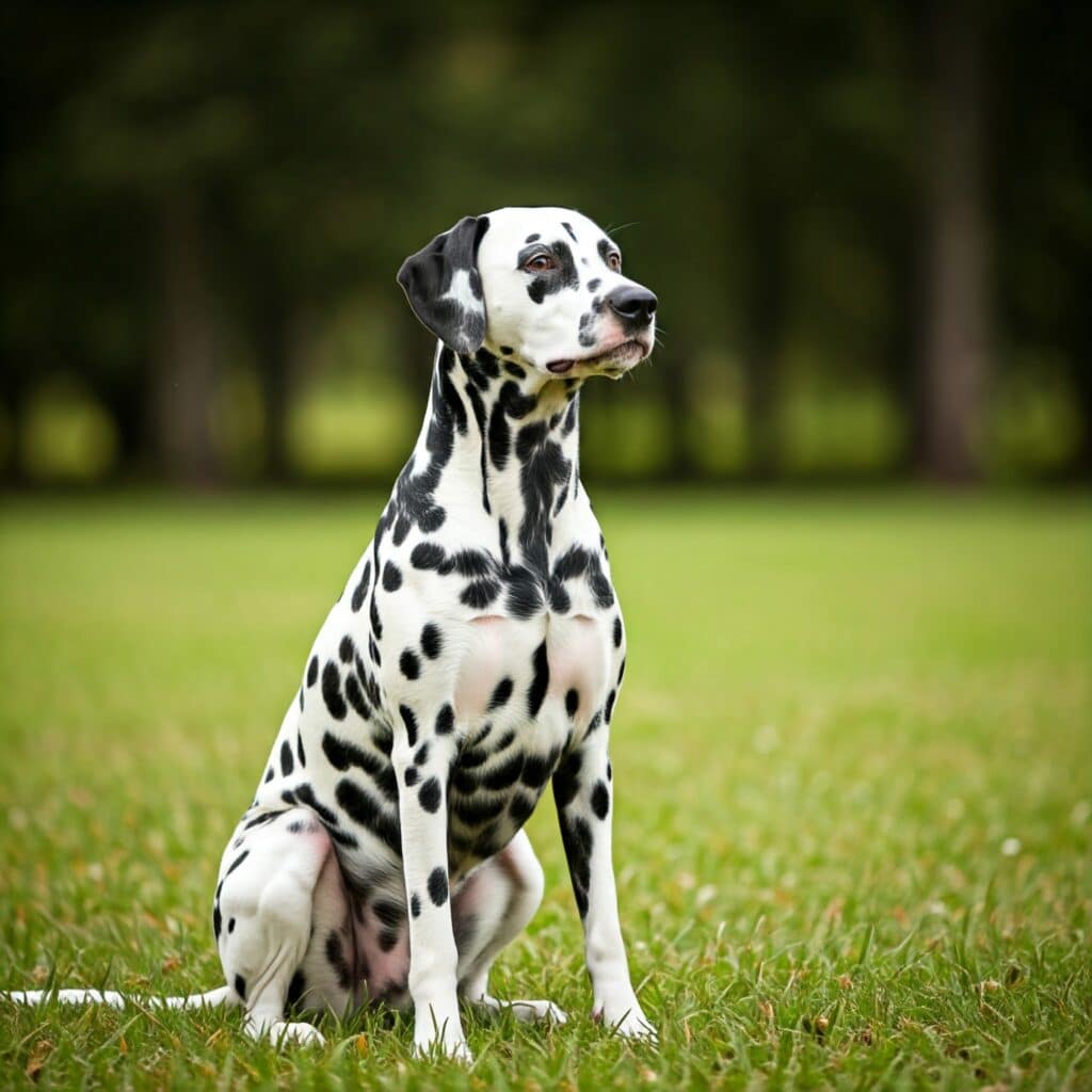 sitting dog